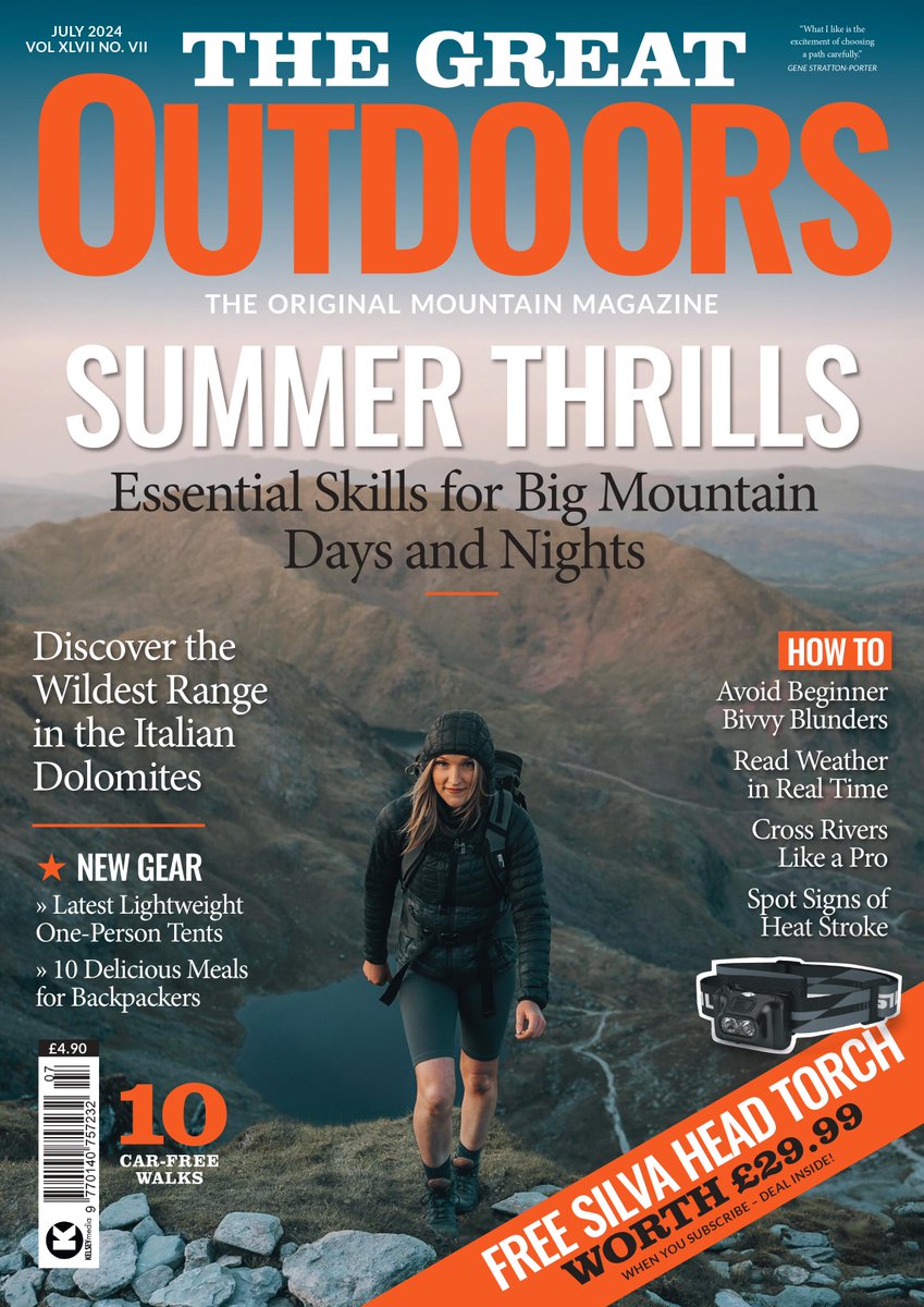 Skill up for hill thrills with <a href="/glenmorelodge/">Glenmore Lodge</a> 🌄
☀️Summer in the #mountains is unbeatable - but not without hazards. In #TheGreatOutdoors' summer special, find expert advice on having your most adventurous year yet 🥾
⛺️#GetOutStayOut with confidence now:
thegreatoutdoorsmag.com/latest-issue/s…