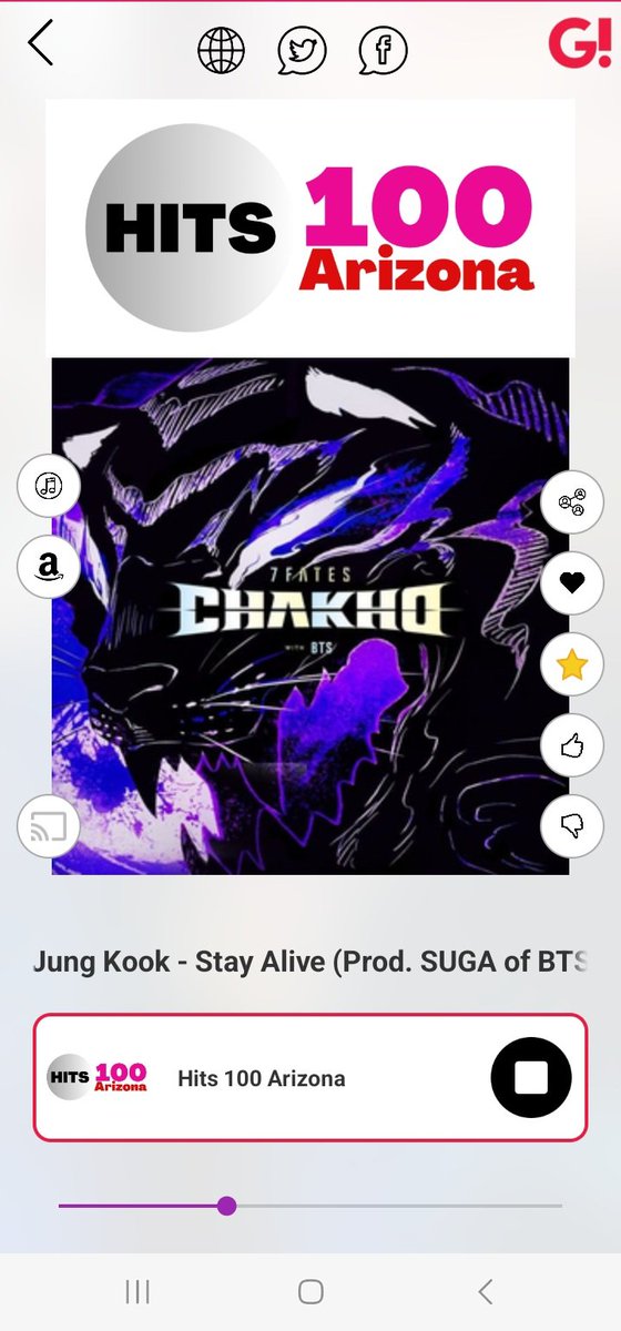 Please, you stay alive 🎶 Thank you @Hits100AZ for playing #StayAlive by #JungKook