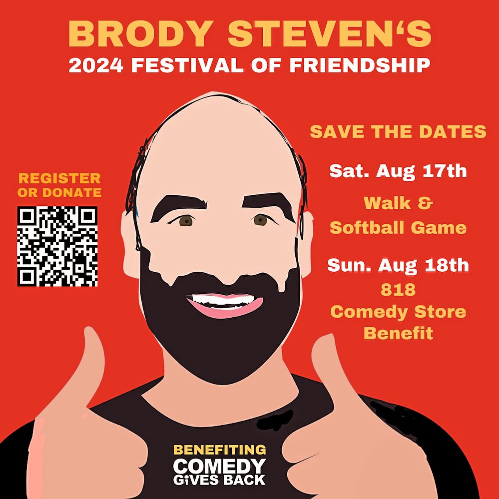 Happy Birthday Brody! We love and miss you! Happy to announce the 2024 Festival of Friendship is happening in August with The Brody Walk and @ComedyGivesBack benefit show @TheComedyStore