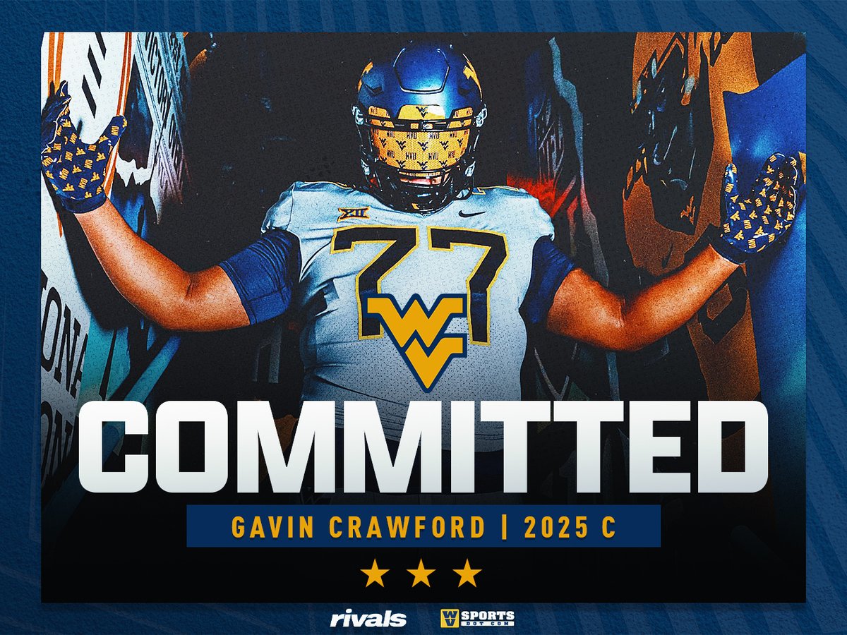 BREAKING: West Virginia just picked a commitment from @gcfootball OL Gavin Crawford. He breaks down his decision here: n.rivals.com/news/west-virg…