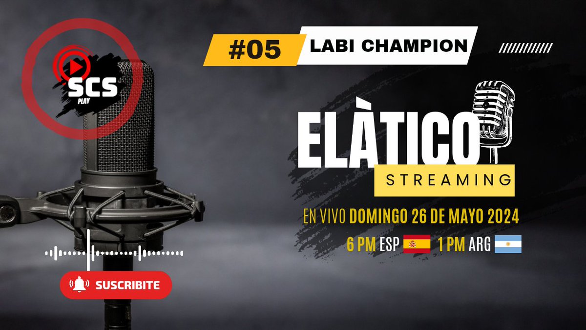 ⭐🎧🎙️

Este Domingo 18hs tenemos el placer de contar con la presencia de <a href="/labichampion/">labi</a> en una charla a corazón abierto. 

Indagaremos su vida desde lo más bajo hasta llegar a la Champions League 🚀

NO TE LO PIERDAS. 

📍youtube.com/live/uszMAVa41…