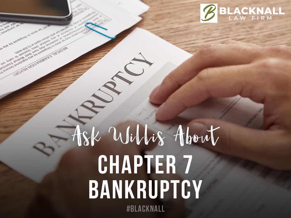 BlacknallLaw's tweet image. Facing questions about Chapter 7 Bankruptcy? Willis at the Blacknall Law Firm has you covered! 🏛️ With expert advice and personalized service, we're here to help you navigate your financial challenges. #Chapter7Bankruptcy #BankruptcyHelp #FreeConsultation #FinancialFreedom