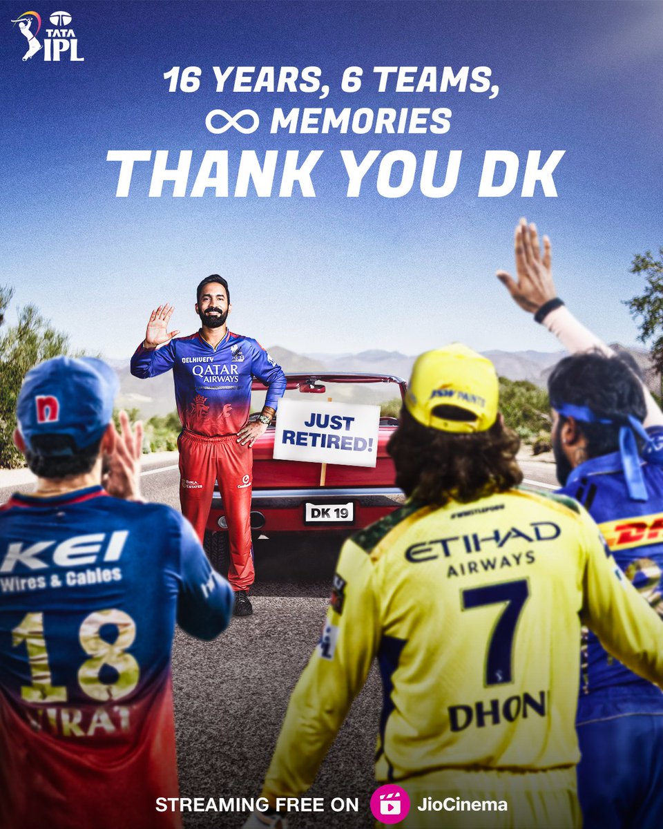 JIOCINEMA POSTER FOR DINESH KARTHIK...!!!! 👌