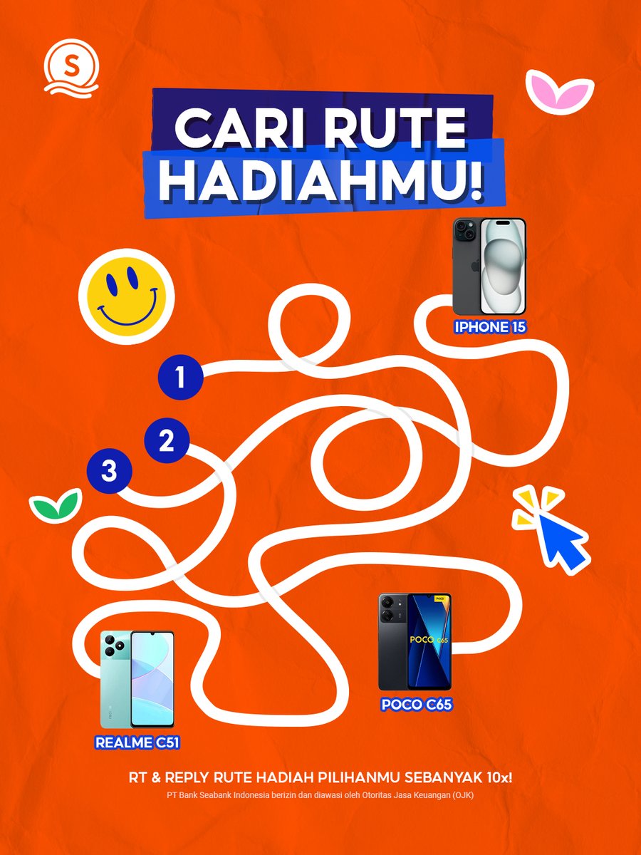 ❤️‍🔥MENANGKAN KESEMPATAN  TERAKHIR HADIAHNYA!❤️‍🔥

Caranya mudah:
1. FOLLOW Twitter @SEABANKID
2. RT Tweet ini
3. REPLY RUTE HADIAH PILIHANMU sebanyak 10x!

Yuk, menangkan 🔥~