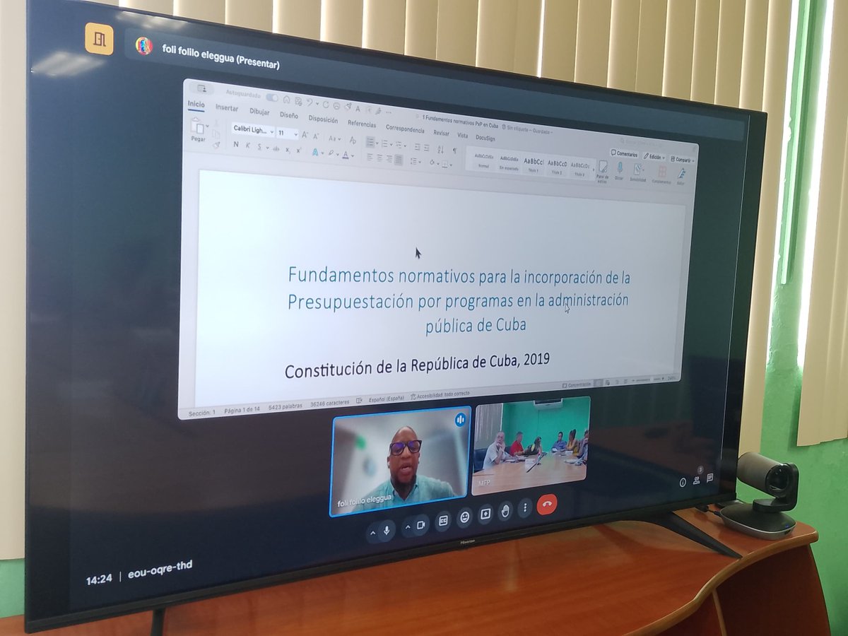 🧐Se desarrolla en el <a href="/finanzasprecios/">Ministerio de Finanzas y Precios Cuba</a> videoconferencia, dando continuidad a la preparación con PNUD México para la implementación de la Presupuestación por programas en Cuba.

#PNUD
#FinanzasyPrecios
