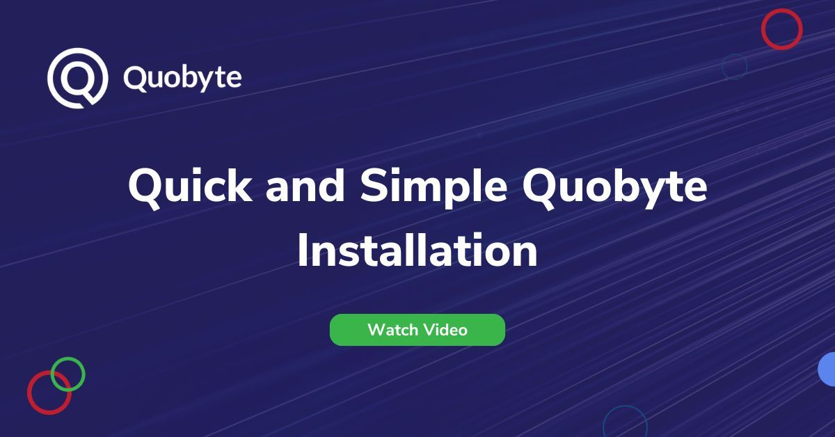 As the world's easiest parallel file system, Quobyte offers a quick and simple installation. Check out our installation video to see how easy it is to get started with Quobyte: buff.ly/4bqIpKb #Quobyte #SoftwareDefinedStorage #DataStorage
