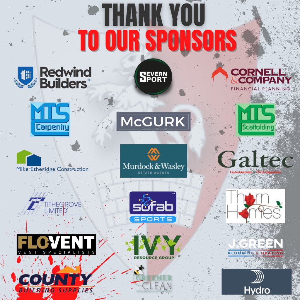 longlevensafc's tweet image. We would also like to take this opportunity to thank all of our Sponsors in the 23 - 24 season

We look forward to working with you again next season 🫱🏽‍🫲🏼

Up the Levens ❤️🖤