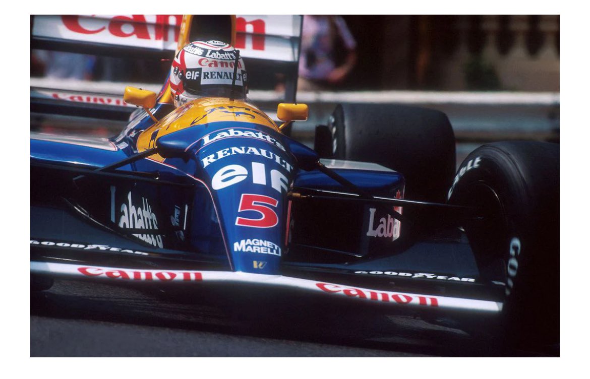 Une petite question ce soir ! Savez-vous si le fameux « red five » de Nigel Mansell est un clin d’oeil à Starwars ? (Le numéro que porte Luke Skywalker dans son X-wing) #f1 #starwars #mansell