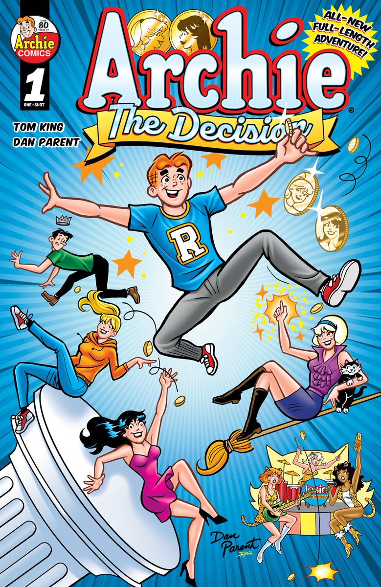 Here we go! I can finally reveal this incredible new project with superstar writer Tom King! ARCHIE :THE DECISION brings the entire Archieverse together for one fantastic story! One of the most fun projects I’ve ever worked on! You’ll flip out! @TomKingTK @ArchieComics