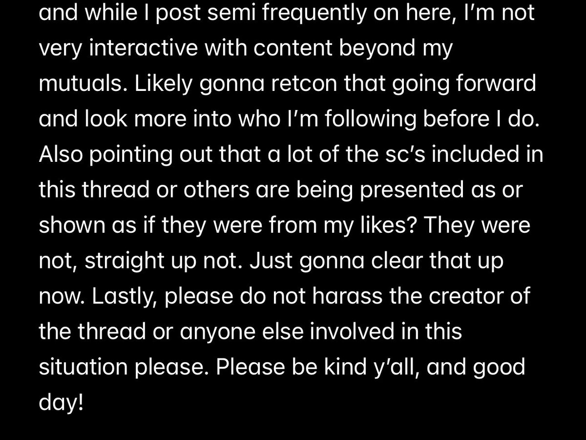 jinxontherocks's tweet photo. Hi yall, Alright so there’s been a LOT of things + misinformation going around regarding a thread that got posted so, lets address this rq>> biggest reminder PLSSS DO NOT harass the threads creator or anyone involved at all, be kind to one another ! >> https://t.co/xWfcLNZsmL