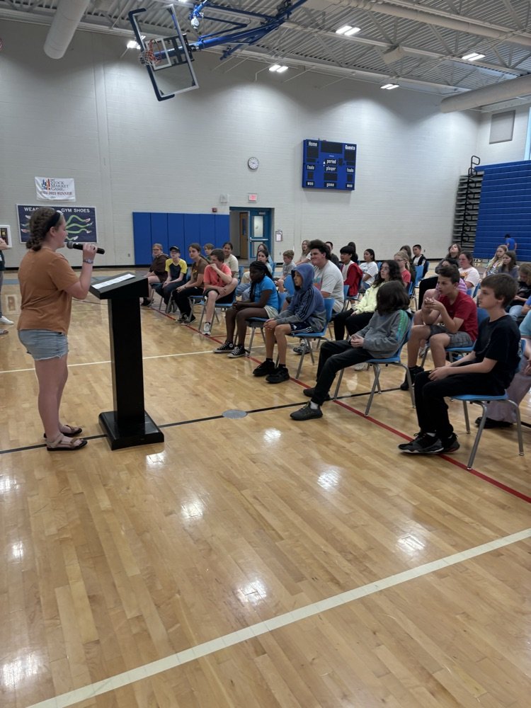 Sixth grade graduation rehearsal is underway. Join us tonight at 6:00 pm in the Lion hum as we honor the sixth grade class of 2024.