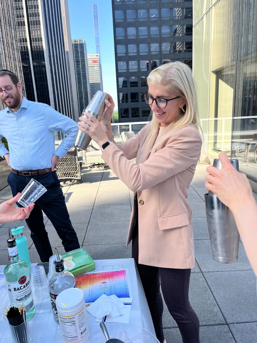 Team Building on the Terrace! 🌸 ☀️ #TeamBuilding #NYC #CompanyCulture #WorkHardPlayHard