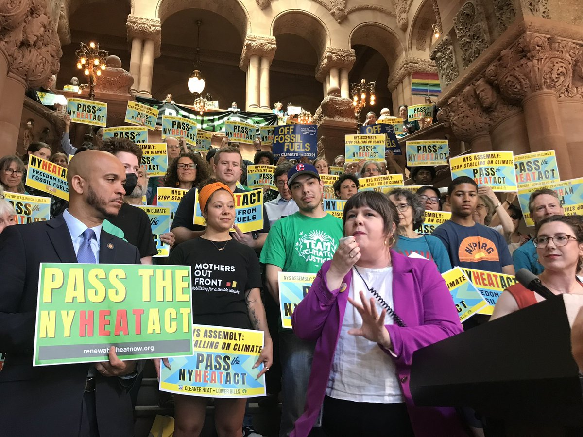 After so many rallies and press conferences over multiple years, I’m running out of new ways to say it: let’s pass the damn #NYHEAT Act already, stop subsidizing fossil gas and get serious about the renewable energy transition.