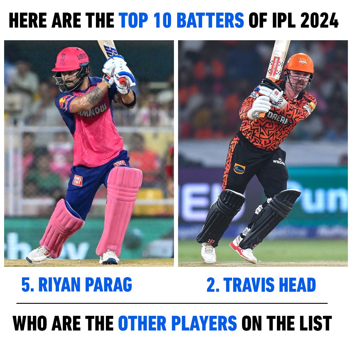 Top 10 Batter of #IPL2024: bit.ly/3K6S10J