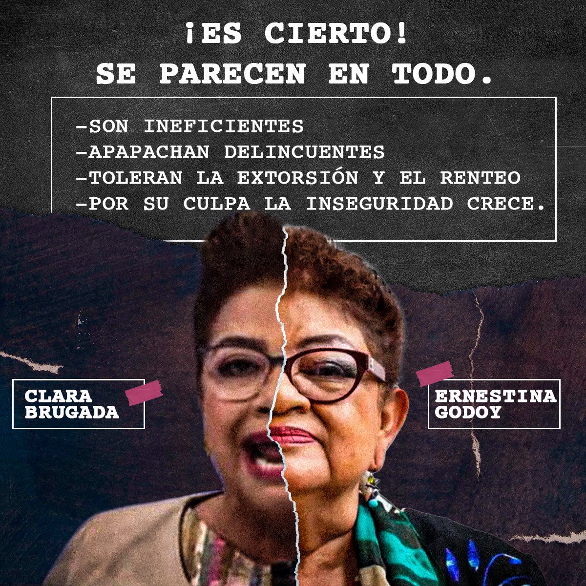 Jajajaj encuentra las diferencias. 🤣🤣🤣

#ClaraCorrupta #MorenaPierdeCDMX