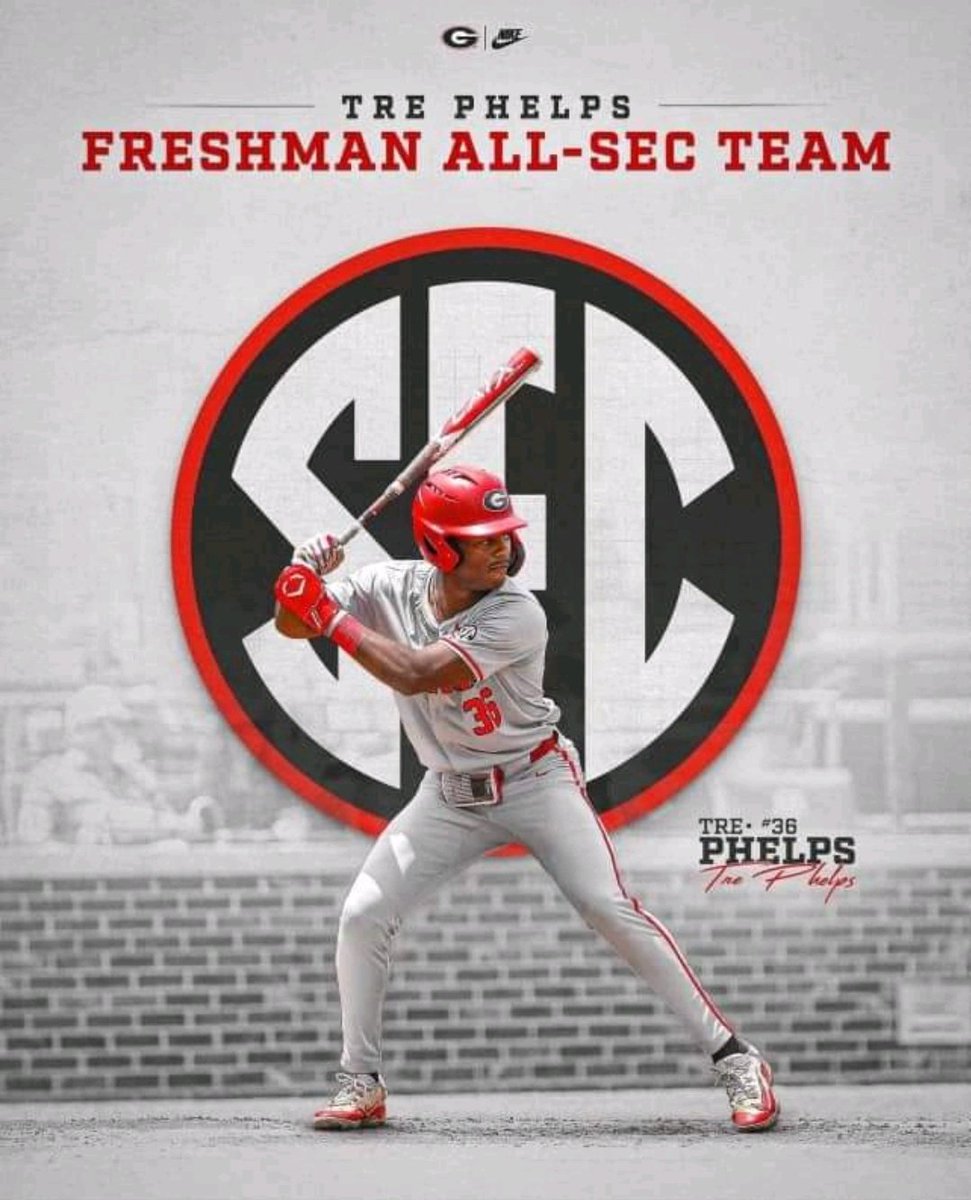 What a FRESHMAN season in the SEC by @GBSARays/@premier_sox 2023 Edward 'TRE' PHELPS III. Stats for season at this point: BA .357/.439/.696/1.135 9HR 33 RBI ONLY 14 strike outs in 112 AB. @naaconference Alum @PerfectGameUSA @PG_Georgia @JeredGoodwin3 @_JeremyBooth @CamMcElwaneyPG