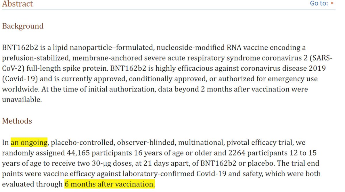 Safety and reactogenicity of the BNT162b2 COVID-19 vaccine: Development, post-marketing surveillance, and real-world data

ncbi.nlm.nih.gov/pmc/articles/P…

Funny! This study can't exist because 6 months after the start of the study, the study was unblinded and exactly 37 injected