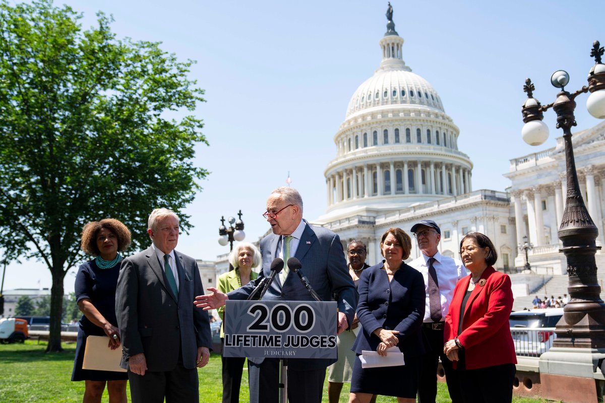 We have confirmed 200 diverse, well-qualified judges to lifetime appointments on the federal bench under @POTUS. That’s a figure we can be proud of. And it shows how intensely focused we are on confirming jurists who will make our democracy stronger and uphold the rule of law.