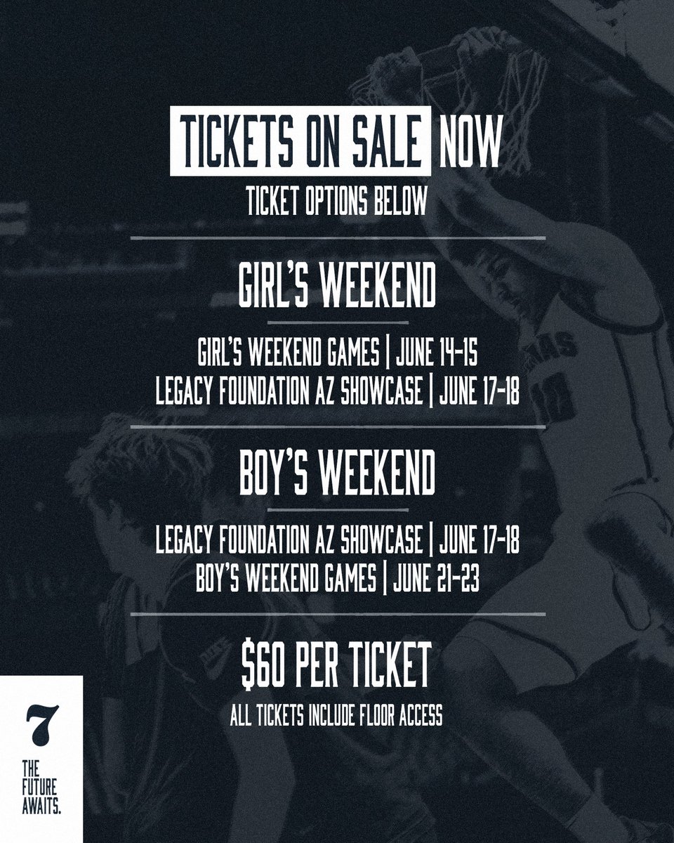 #ICYMI Secure your Section 7 tickets below! 🏀🎟️ 🔗 linktr.ee/section7az #Section7 | #TheFutureAwaits