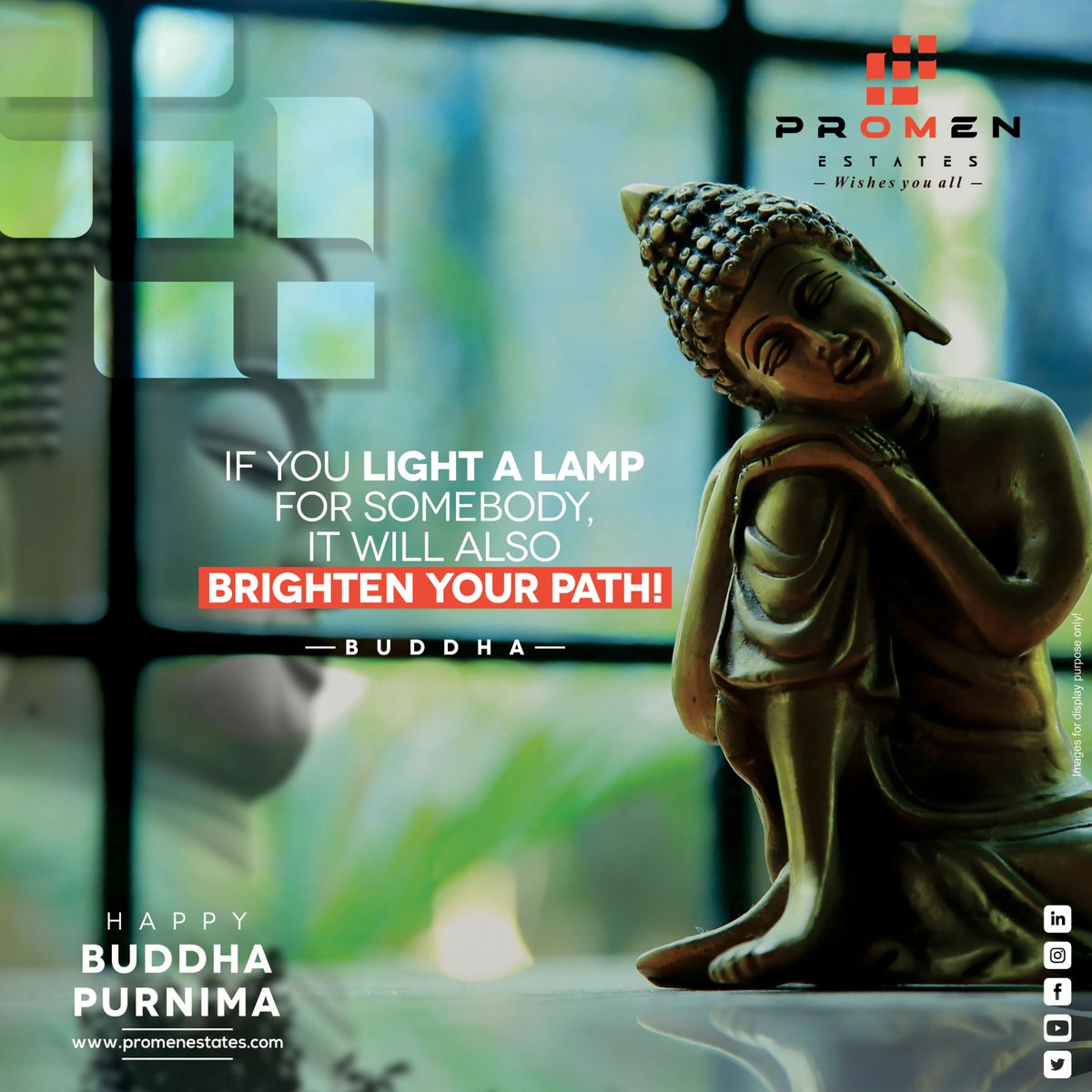 promenestates's tweet photo. Buddha Purnima 2024!
May the teachings of #GautamaBuddha inspire you to live a #life of #compassion, #kindness, and #mindfulness. #PromenEstates Wishes you a Happy Buddha Purnima 2024
.
.
#BuddhaPoornima #buddhism #buddha #buddhist #buddhism #lordbuddha #buddhas #PromenEstates https://t.co/dImM2JjZyF