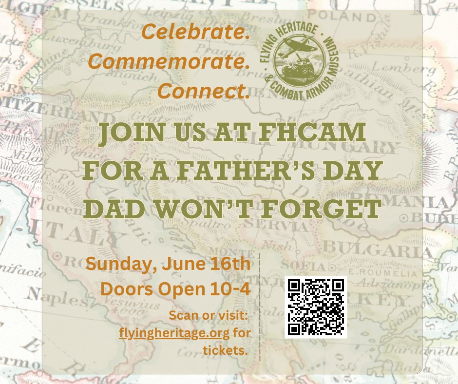 Join us at FHCAM for Father’s Day!

We’re excited to announce that we’ll be open 10am to 4pm on Sunday, June 16th. Explore our legendary collection of artifacts and create unforgettable memories with Dad.

Visit the link in our bio to purchase tickets.