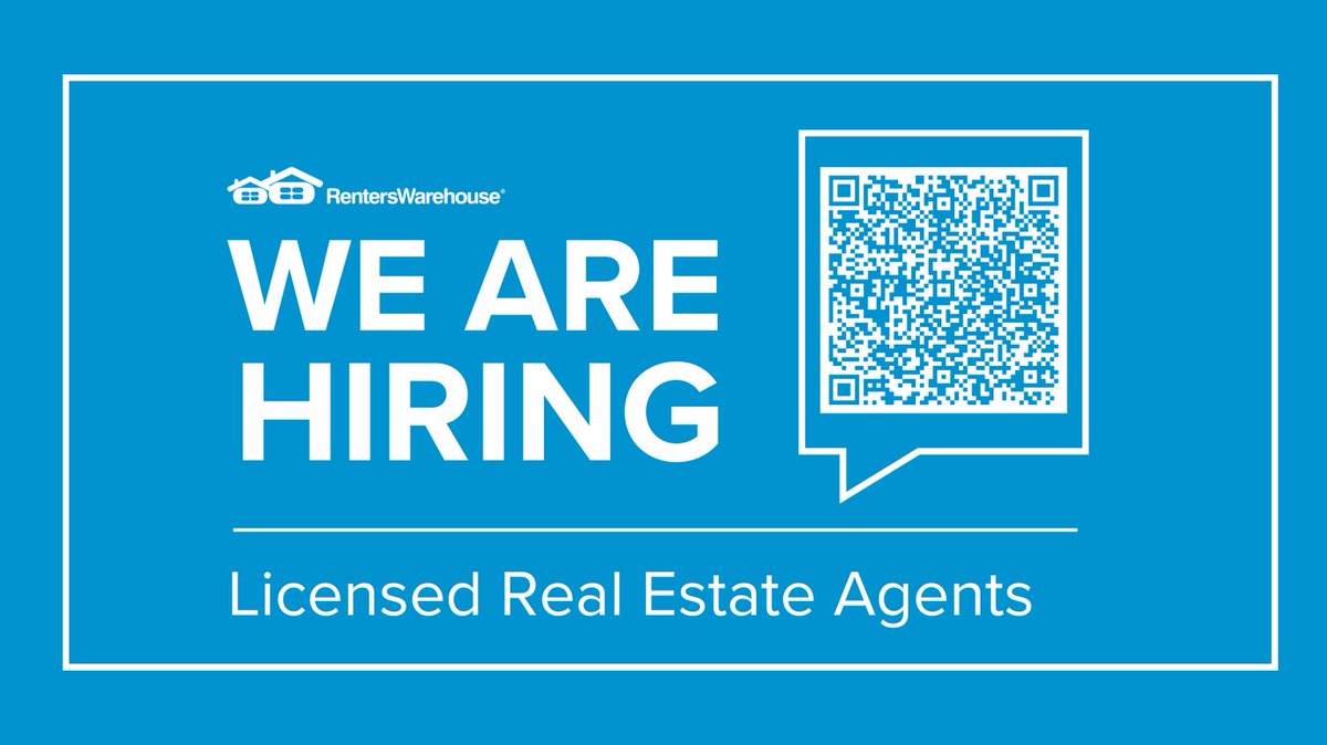 We are #hiring! We are growing and on the lookout for Licensed Real Estate Agents to grow with us. The #SFR market is booming and this means incredible opportunities for our leasing agents. 

Interested? Apply here: bit.ly/3Wt4Tp8

#realestatejobs #hiringnow #jobs