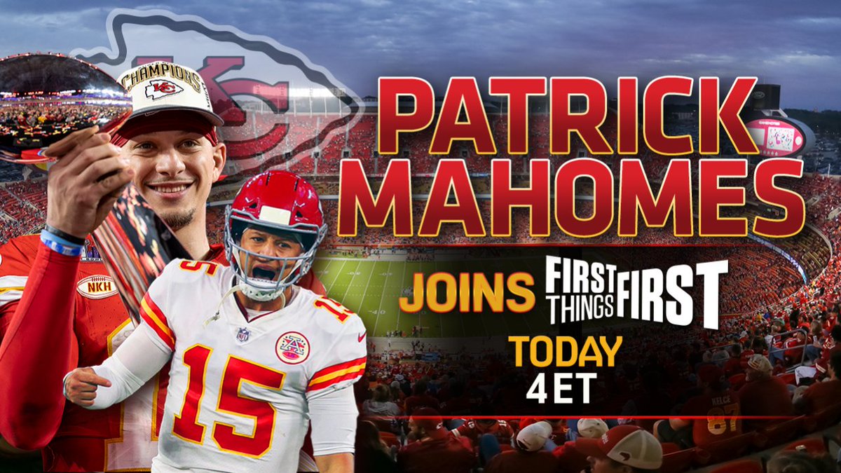 Huge Wednesday show loading ... Tune in on @FS1 starting at 3 p.m. ET. Patrick Mahomes joins us at 4 p.m. ET! 🔥🔥🔥 @getnickwright | @Chris_Broussard | @kevinwildes