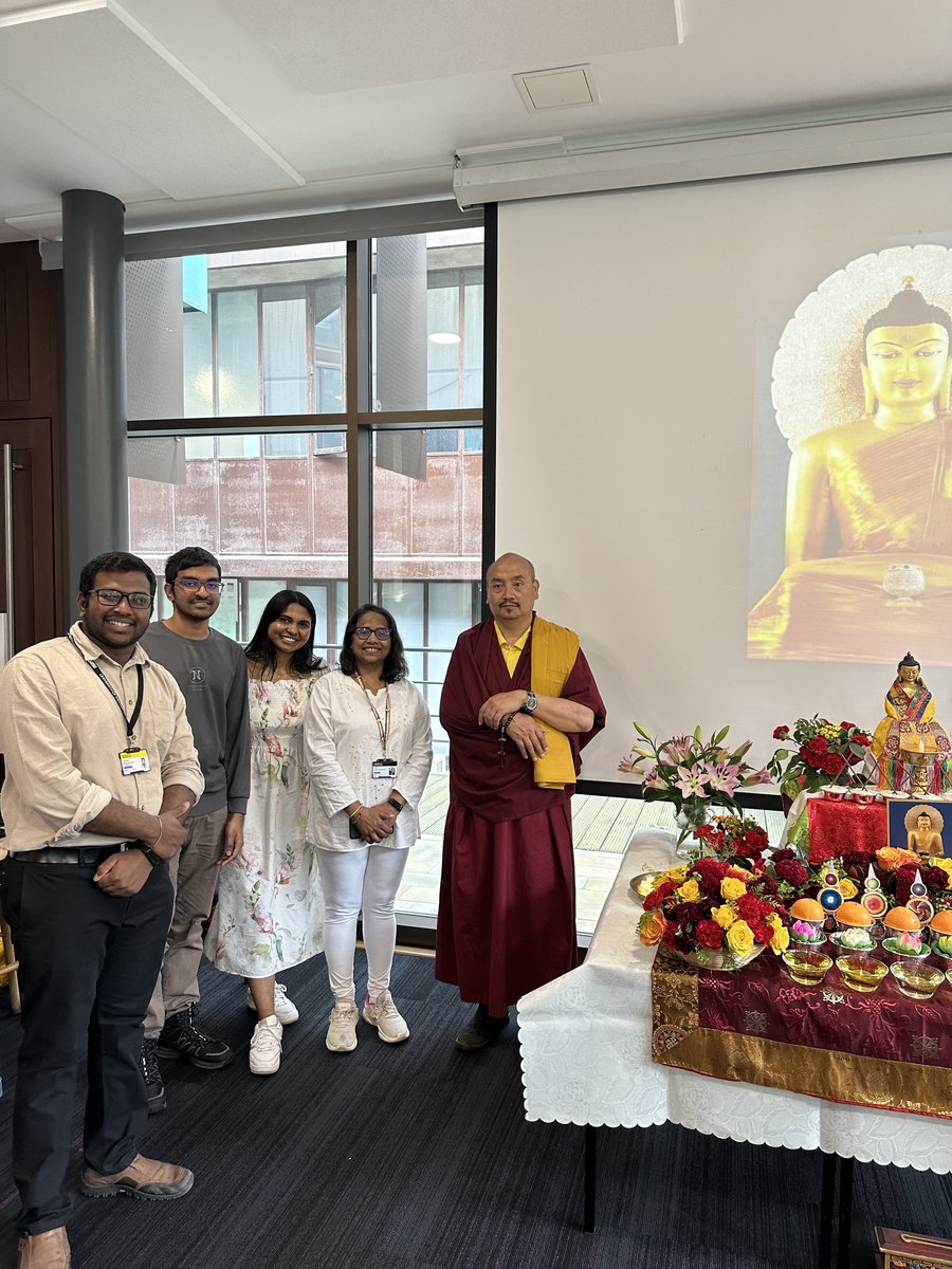 Blessed to join the Vesak Celebration at @UniWestminster as VP of the Sri Lankan Soc ! 🪷✨ 

Highlights included: Tibetan prayers & chanting, singing bowl meditation, and cultural goody bags. Grateful for the DEI team, Tibet Society, and the community for making it a success.❤️