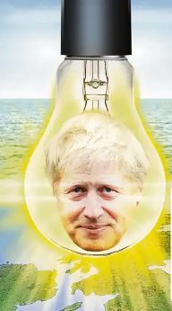 The areola borealis, (aka the boris signal) is expected to be visible over the UK for 6 weeks. Avoid looking at it with the naked eye.