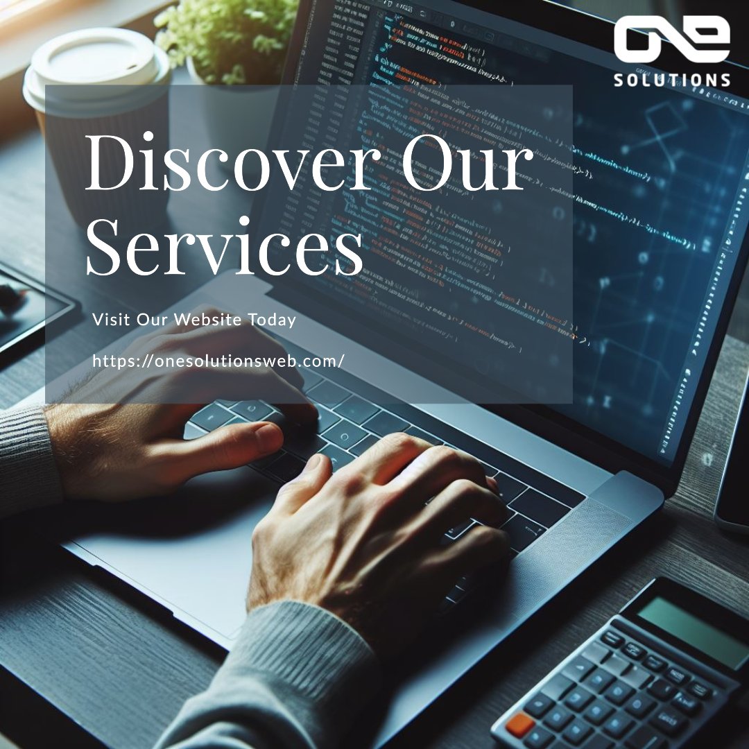 One Solutions
💻Software development services
🌐Take your business online
👇Contact us for a free consultation
📩contact@onesolutionsweb.com
#onesolutionsweb #softwaredevelopment #outsourcing #outsourcingservices #ecommerce