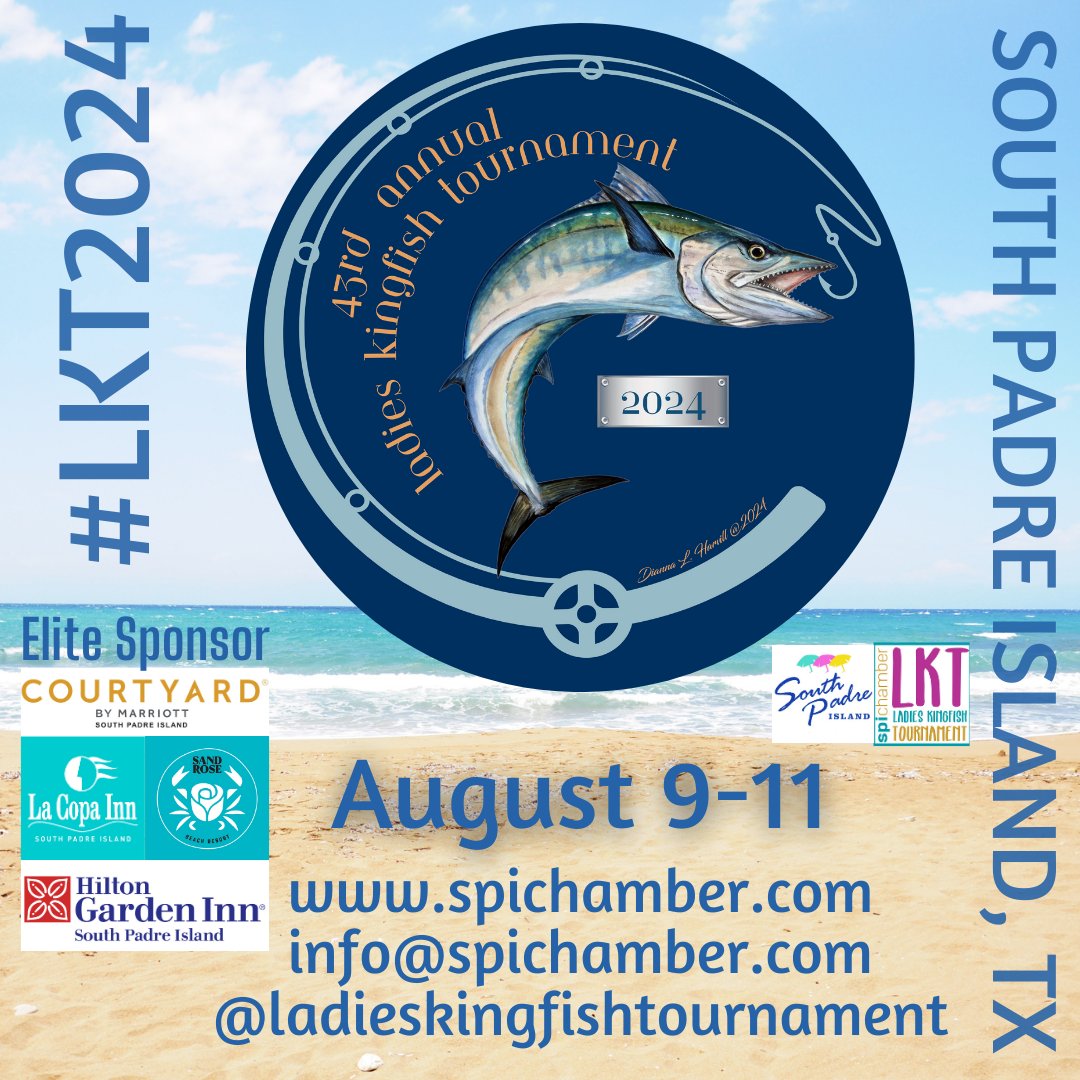 The 43rd LKT is close!  Registration form here: ow.ly/W75g50RFZVw 

#spichamber #enjoyspi #KeepItLocalSPI #ChamberStrong #SmallBusiness #EatLocal #ShopLocal #PlayLocal #ReferLocal #HireLocal #SouthPadreIsland #PortIsabelTX #LagunaVista #LKT2024 #fishing #fishingtournament