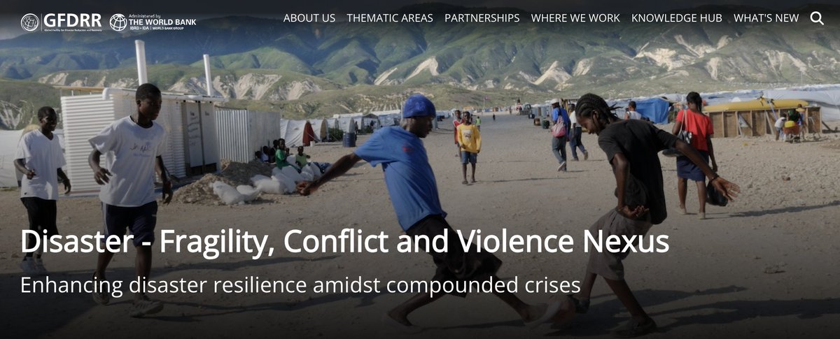 #Climate change and conflict are exacerbating global risks. By 2030, two-thirds of the world’s extreme poor are expected to be living in states affected by fragility, conflict, and violence. Learn about our work on addressing these compounding risks: wrld.bg/keVt50RRBk6