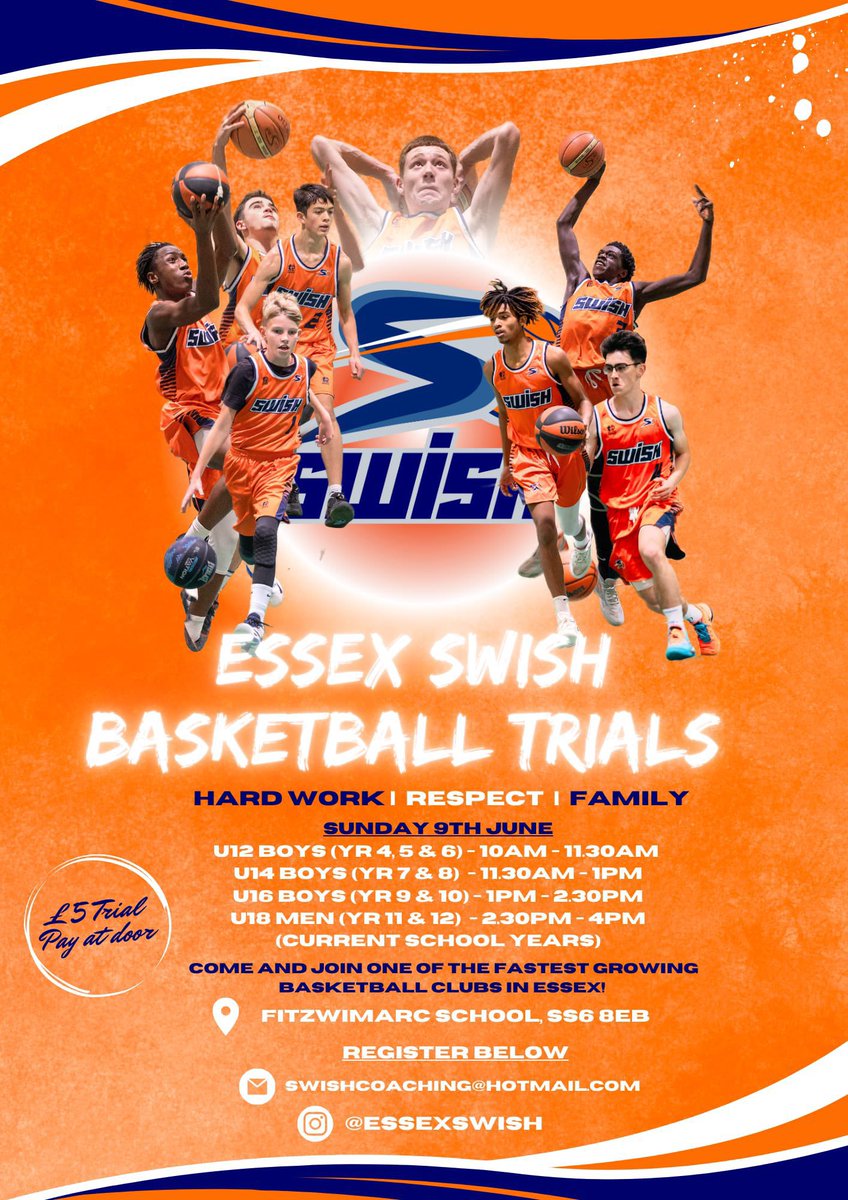 For any <a href="/GreenswardAc/">Greensward Academy</a> boys looking for local basketball 🏀 
Head to <a href="/EssexSwish/">Essex Swish</a> with our own coach Elliott 👍🏻