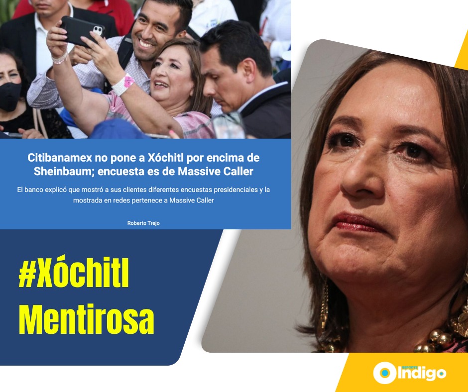 Xóchitl Gálvez quedó como una verdadera mentirosa, intentó engañar a los empresarios y a los ciudadanos con una encuesta falsa de Massive Caller