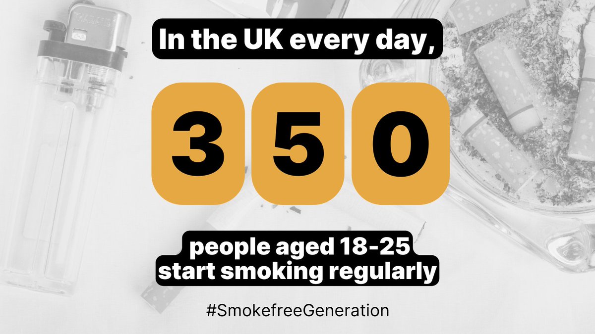 As the General Election is announced, the #SmokefreeGeneration vision is at a critical moment. Every day in the UK, 350 young adults aged between 18 and 25 start smoking regularly. It is vital that the Tobacco and Vapes Bill is passed before Parliament ends. @rishisunak