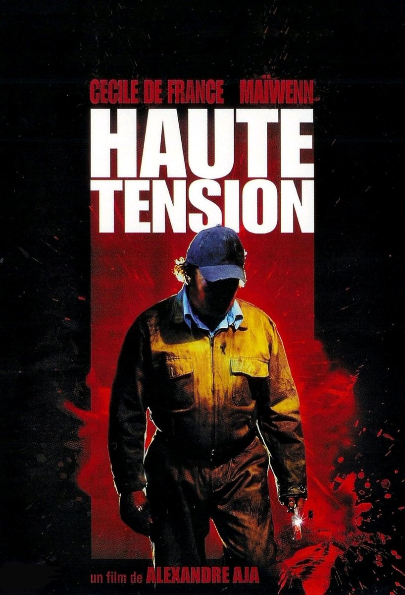 French movie poster for #HighTension aka #HauteTension #SwitchbladeRomance (2003 - Dir. #AlexandreAja) #CécileDeFrance #Maïwenn #PhilippeNahon