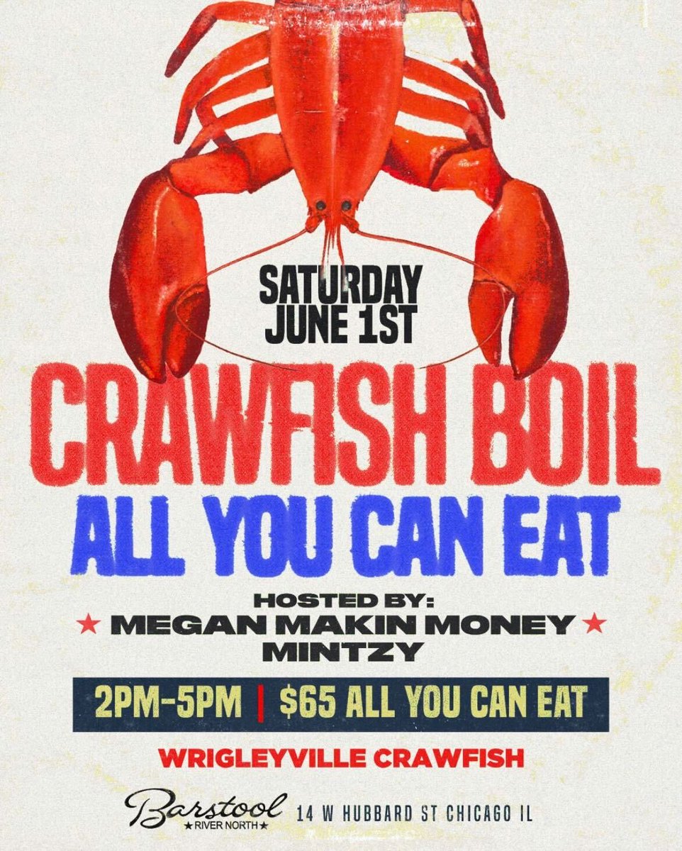 It’s Gonna Be A Great Next Saturday ⁦@StoolRiverNorth⁩ ⁦@MeganMakinMoney⁩