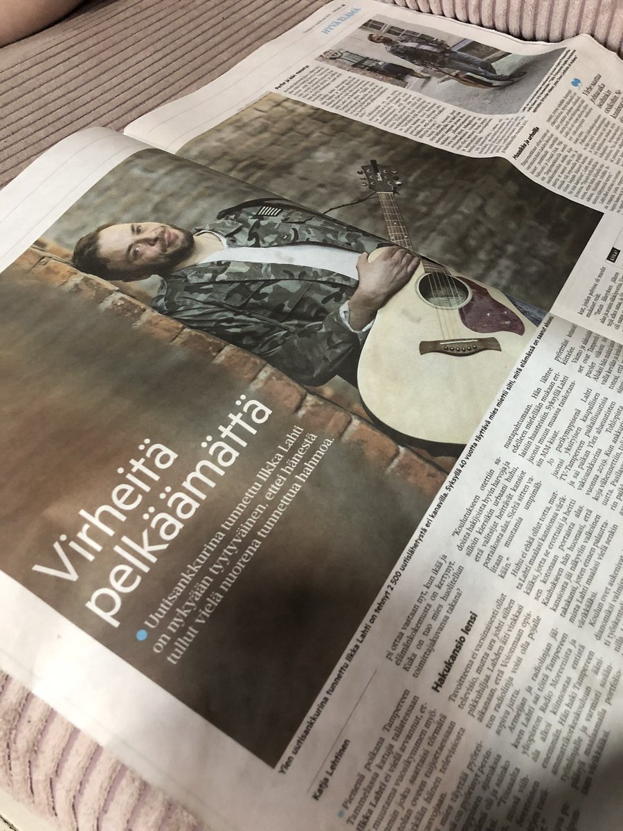 aamulehti.fi/hyvaelama/art-… aamulehti.fi/hyvae… Tuli kiva juttu Aamulehdessä. Toimittaja Katja Lehtinen kirjoitti ja Jukka Ritola otti hienot kuvat 👍