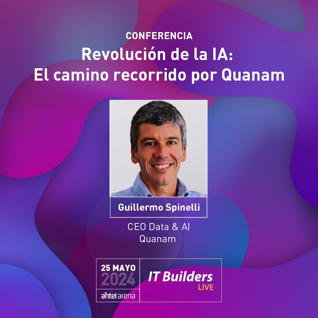 Quanam (@quanamcorp) on Twitter photo Conferencia: Revolución de la IA: El camino recorrido por Quanam
🗣️ <a href="/guille_spinelli/">Guillermo Spinelli</a>
🕓 4:30 pm
📍 Main Stage Conferencia: Revolución de la IA: El camino recorrido por Quanam
🗣️ <a href="/guille_spinelli/">Guillermo Spinelli</a>
🕓 4:30 pm
📍 Main Stage