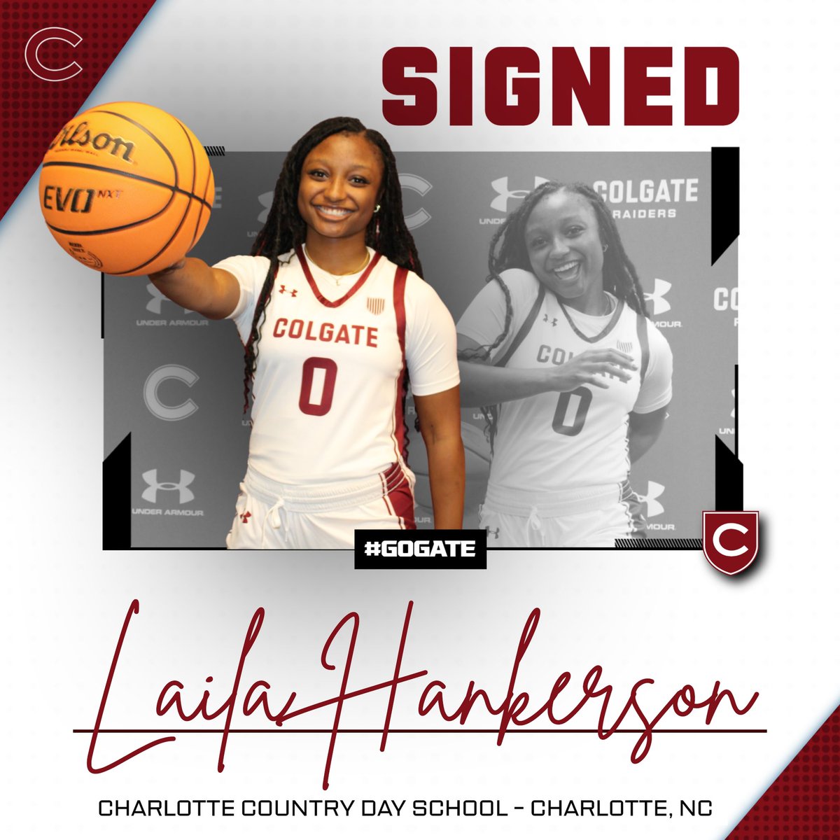 𝕊𝕚𝕘𝕟𝕖𝕕 | 𝕃𝕒𝕚𝕝𝕒 ℍ𝕒𝕟𝕜𝕖𝕣𝕤𝕠𝕟 Welcome to the family @HankersonLaila ! Can’t wait to get to work! #GoGate
