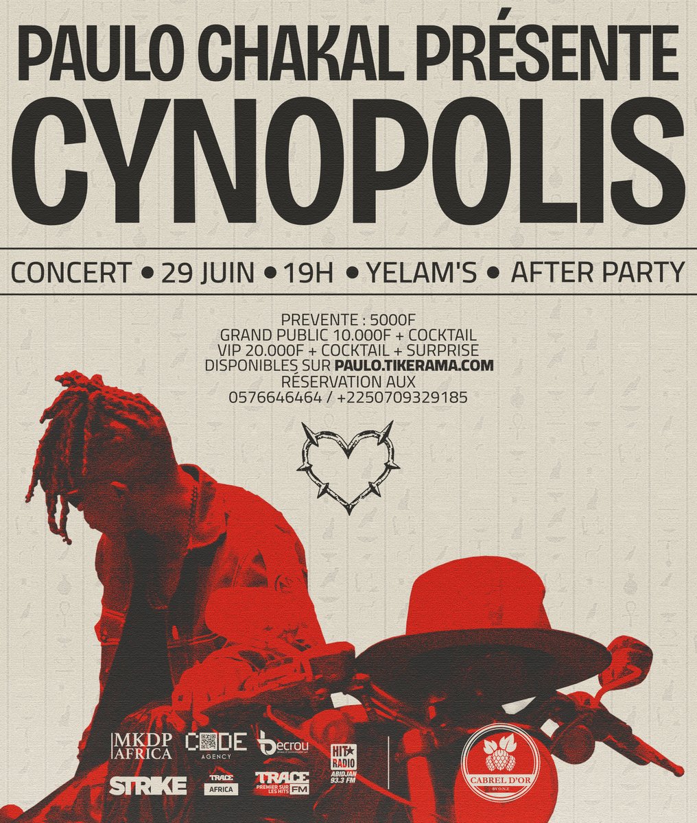 J'ai designé le poster du concert de @paulo_chakal Rdv le 29 Juin.
