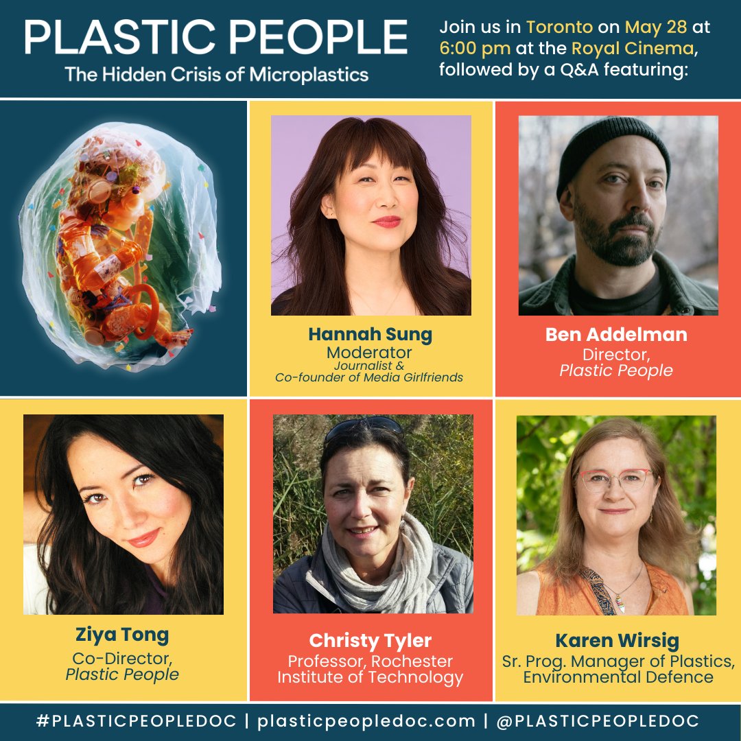 <a href="/plasticpeople_/">Plastic People Documentary</a> premiers in Toronto next week! 

We are proud to partner on the impact campaign for this critical film that exposes the growing threat of microplastics on human health &amp; the environment. 

Tickets available at: buff.ly/3yxdzRB #PlasticPeopleDoc