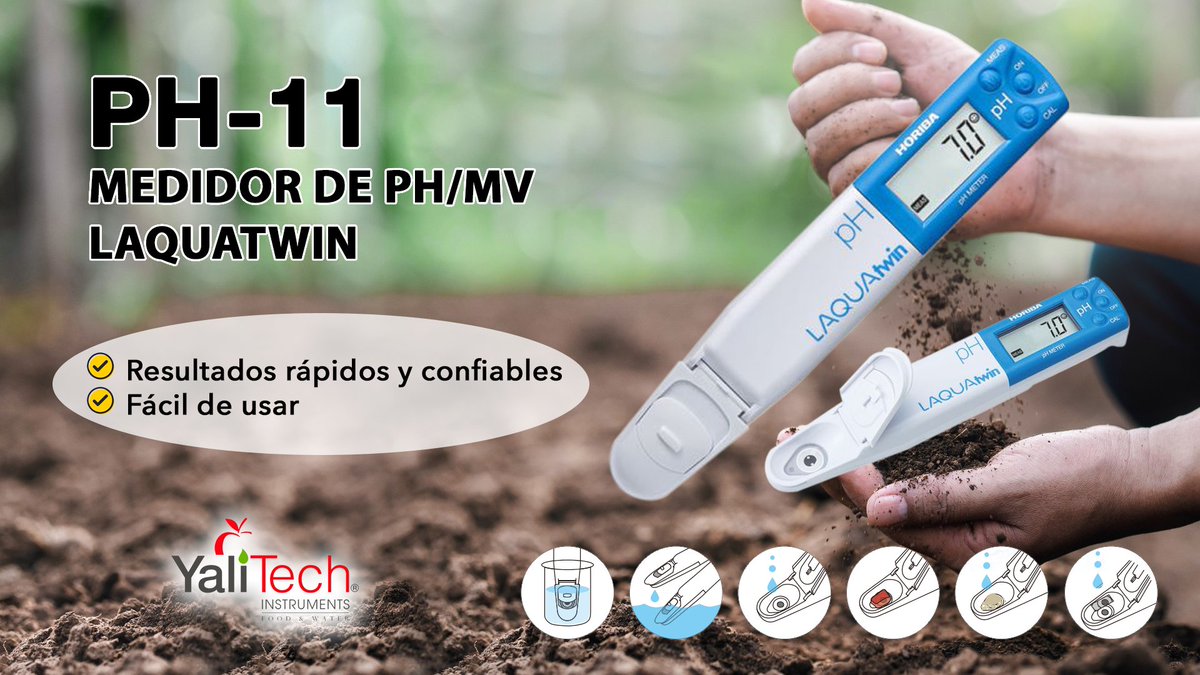 YaliTec's tweet image. 🔊 ¡Medidores LAQUAtwin pH disponibles para entrega inmediata! 

💯 Estos ofrecen la posibilidad de realizar un diagnóstico confiable con resultados inmediatos en el campo.

Llámanos al 📞 +56228988221 o escríbenos a 📧 ventas@yalitech.cl
#agua #yalitech #CuidemosElAgua