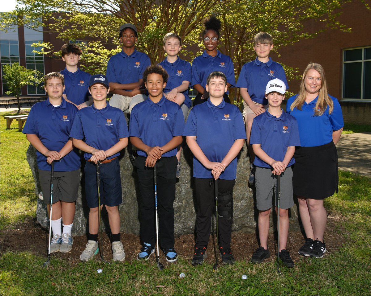 Congratulations to the Jamestown Middle School Golf Team! While clinching the first win for Jamestown in 6 years, they went on to become an undefeated team and conference champions!  Led by Team Captain, L. Golinski, each team member played a critical role in their success!