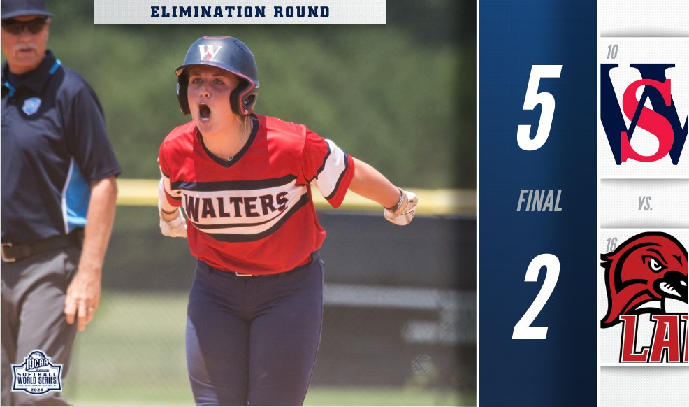 SURVIVE AND ADVANCE ➡️

Walters State wins a 🔟-inning THRILLER against Lake Land to move on in the 2024 #NJCAASoftball DI World Series! 🥎

njcaa.org/championships/…