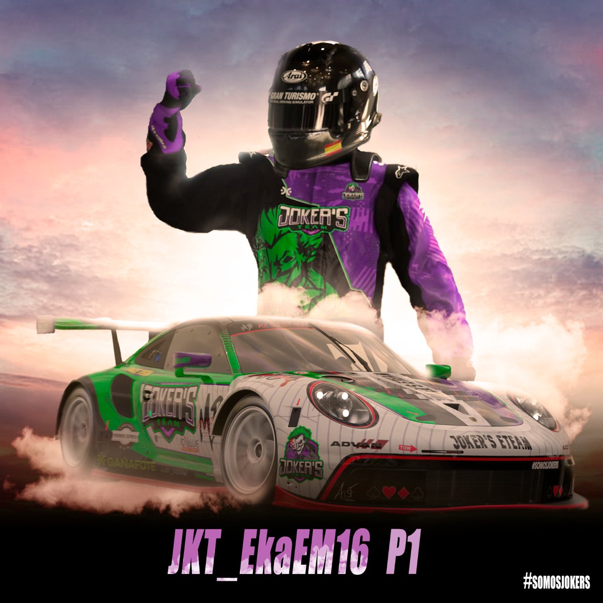 🏆¡CAMPEONES!🏆

🥇| Nos llevamos la victoria del Grupo 2 de la final de <a href="/RacingFest/">Racing Fest</a>

👤| Excelente trabajo en equipo y ejecución de <a href="/ekagtav/">Eka</a> con una actuación brillante ✨

Enhorabuena al resto de participantes <a href="/AchoJose16/">Jose Fernández</a> y <a href="/GTSpain92/">GTSpain 92</a> por la victoria del Grupo 1 

#SomosJokers