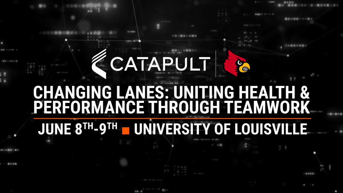 ErnieRimer's tweet photo. We are just 2.5 weeks away from our 3rd annual Catapult x University of Louisville Sport Science Conference.

Can you help spread the word by reposting to your networks?

See you soon!

Event Registration: https://t.co/4JX98t0FZl https://t.co/M8Z4EeQGeM