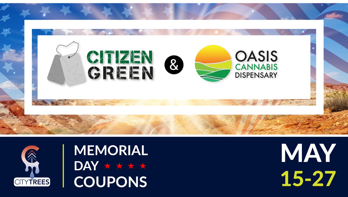 This Memorial Day, @OasisCannabis @CityTrees_ and Citizen Green invite #veterans to celebrate with us on May 24-28. Download the Efixii Uplift coupon app for special discounts on premium products selected by veterans >> citizengreen.io/city-trees-mem… #NFTcoupons @BradMoore_GCAC