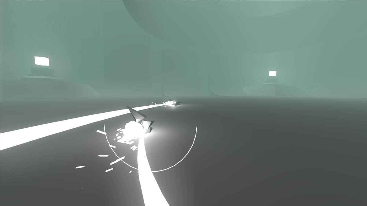 geegaz_'s tweet photo. Oh hey there :D !
This is "Faraway Spaces" (working title), a multiplayer exploration &amp; racing game with small spaceships drifting in gigantic environments 🚀

Inspired by:
- NaissanceE
- Data Wing 
- Sky: Children of the Light
#indiedev #indiegame #godotengine https://t.co/URbfOPzf7o
