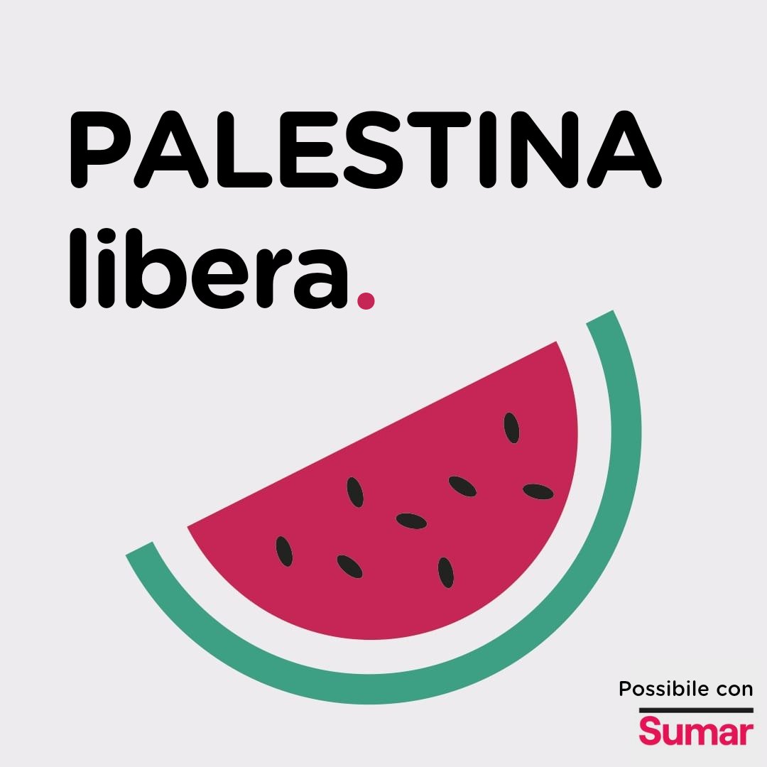 Palestina libera: è un impegno, è una questione di volontà politica. Il governo spagnolo lo ha riconosciuto, l'Italia faccia altrettanto. @sumar